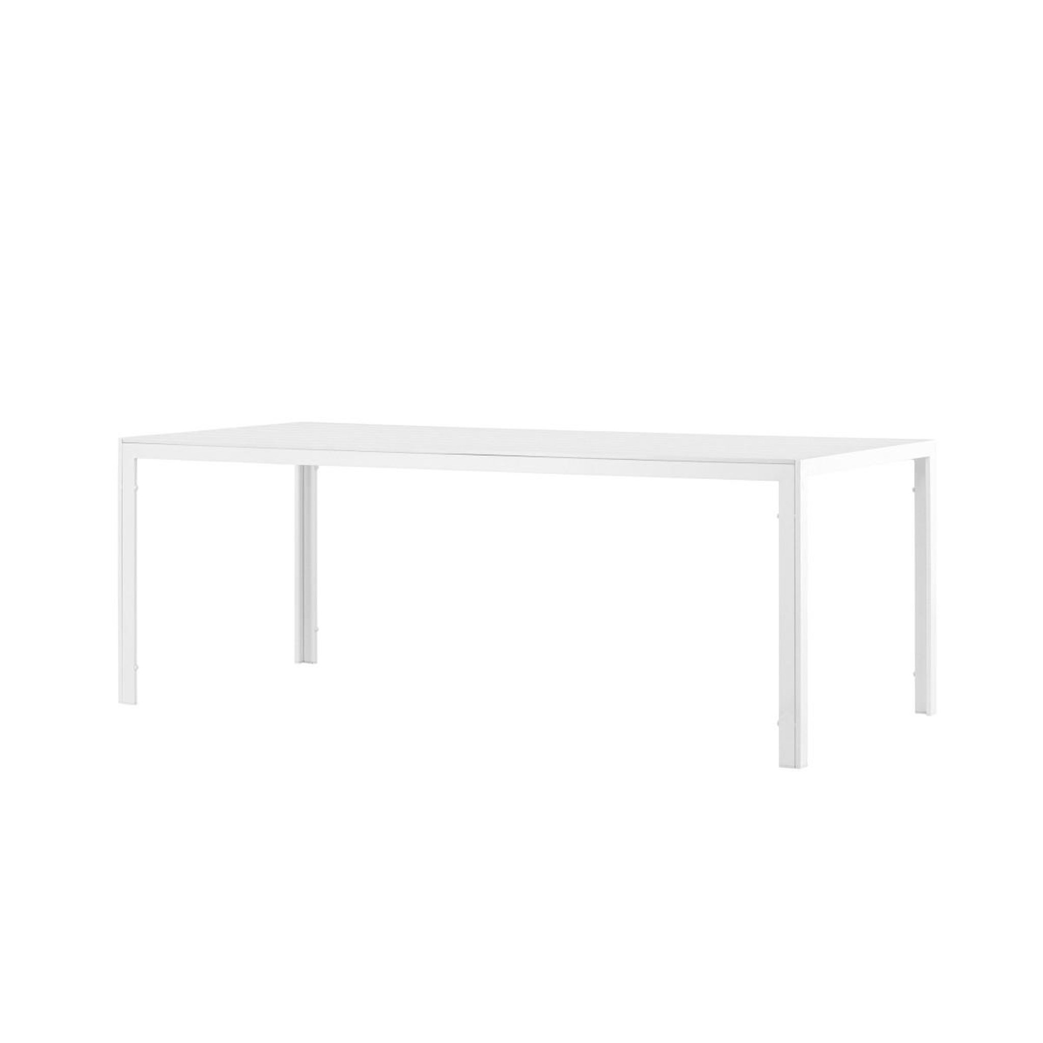 Voir la diapositive 5 : Paris Prix Table de jardin  break  205cm blanc