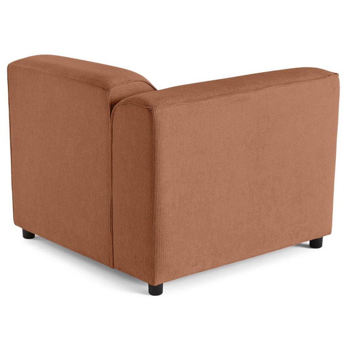 LISA DESIGN Suaro - module d'assise d'angle gauche en tissu texturé