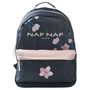 Voir la diapositive 1 : Naf Naf Sac à dos 2 compartiments bleu motif fleurs 