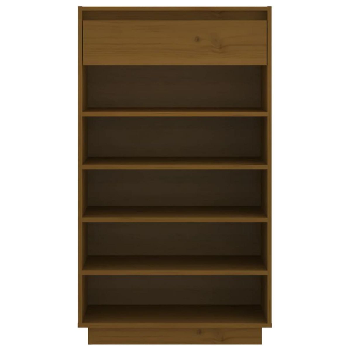 VIDAXL Armoire a chaussures Marron miel 60x34x105cm Bois de pin massif