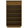 Voir la diapositive 5 : VIDAXL Armoire a chaussures Marron miel 60x34x105cm Bois de pin massif