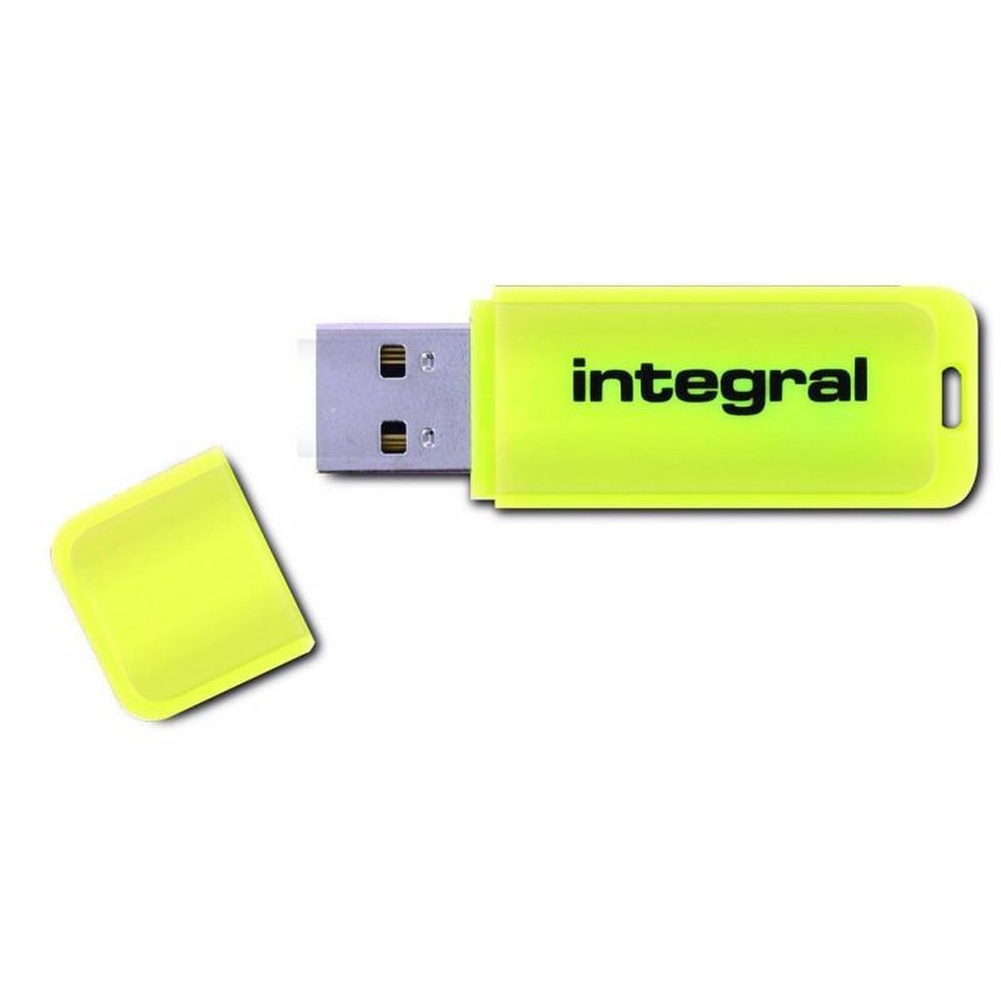 Voir la diapositive 2 : Integral Clé USB INTEGRAL NEON JAUNE 16 GB