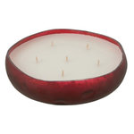 Paris Prix Bougie Parfumée Déco  Livia  19cm Oud Amber Rouge