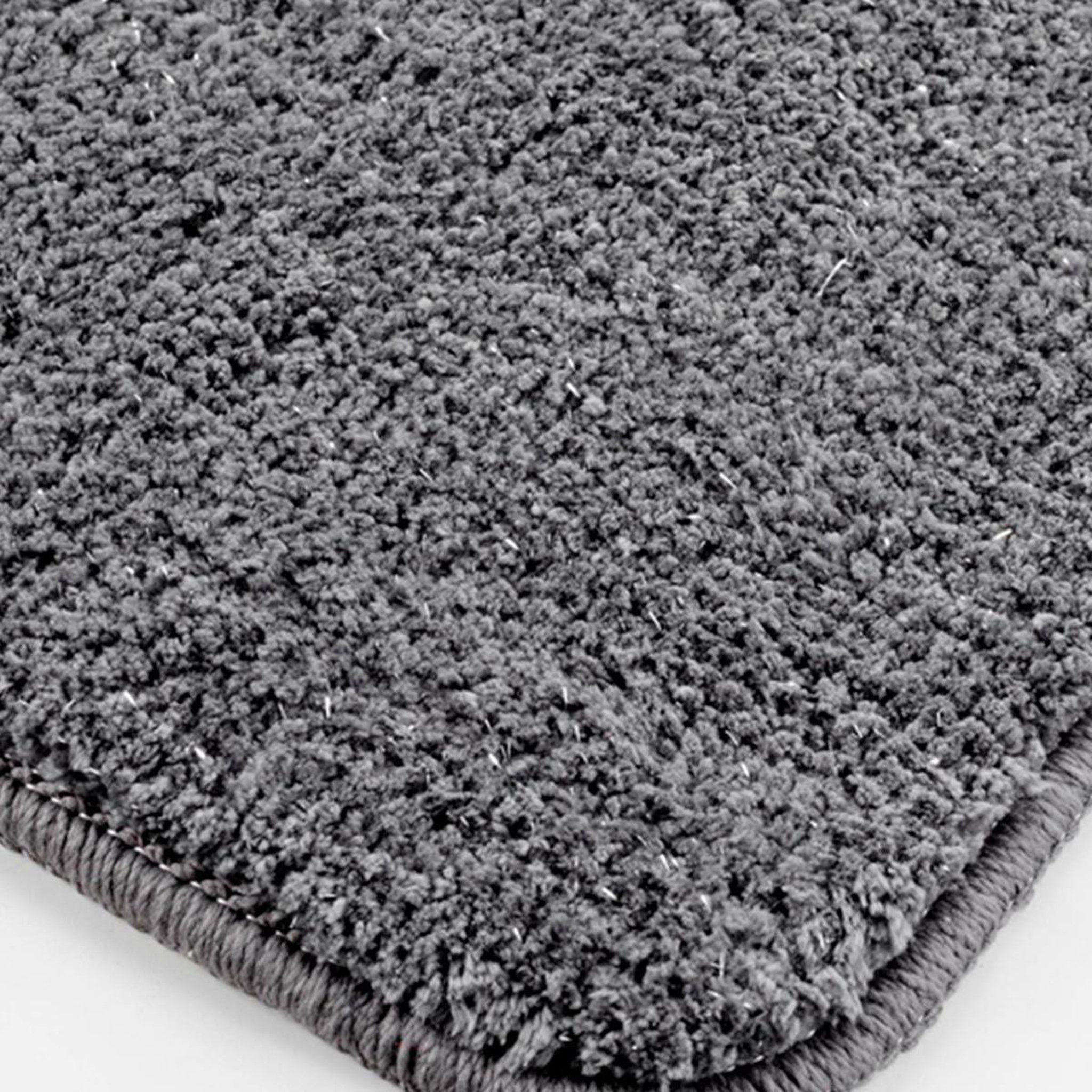 Voir la diapositive 3 : Douceur d'Intérieur Tapis de bain microfibre  métallisé  45x75cm gris