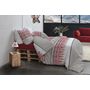 Voir la diapositive 4 : Les Ateliers du Linge Parure Housse De Couette 3pcs 260x240cm 100%coton 57fils Halti