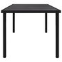 VIDAXL Table de jardin 190x90x74 cm Noir Acier
