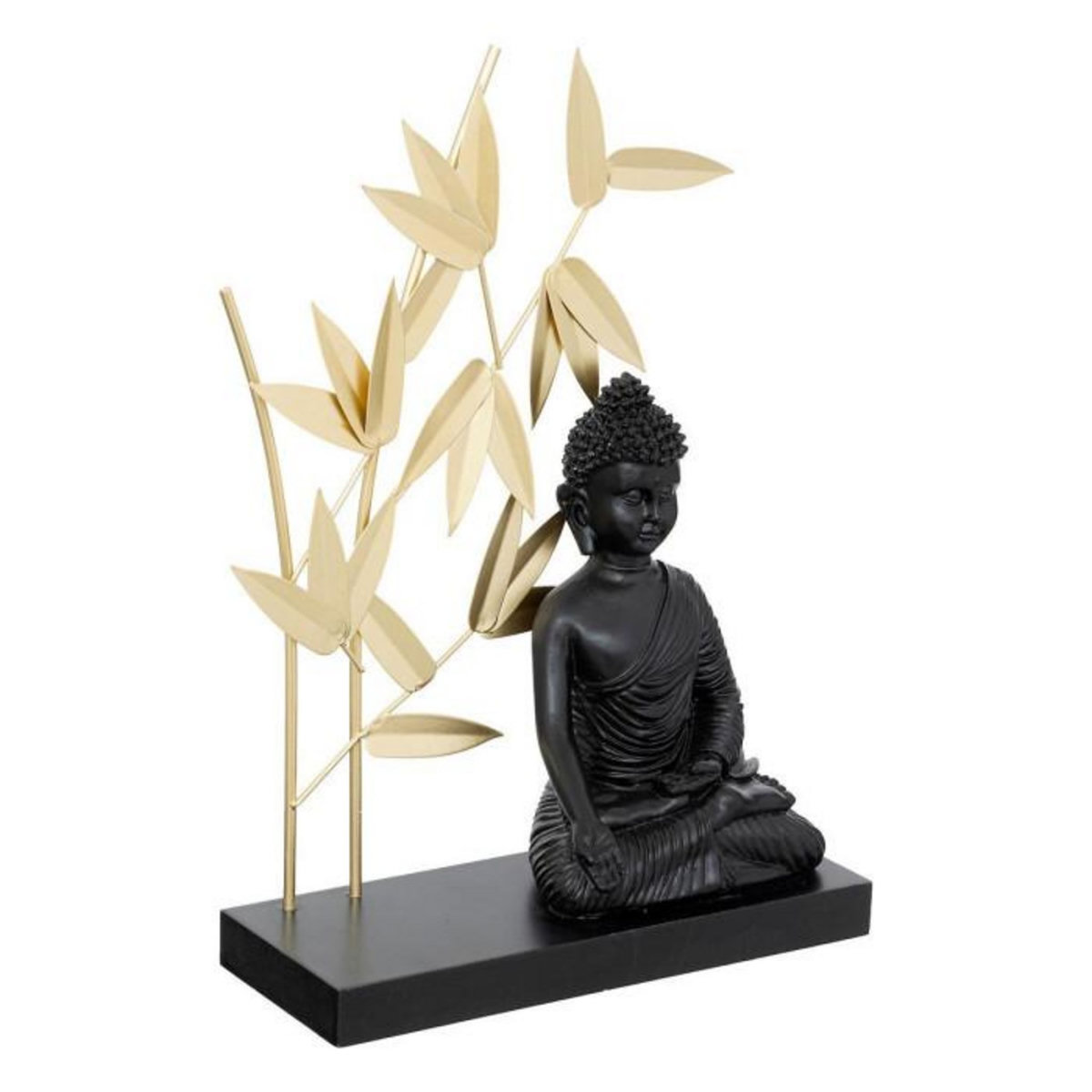 ATMOSPHERA Statuette Déco Bouddha  Jiling  31cm Noir