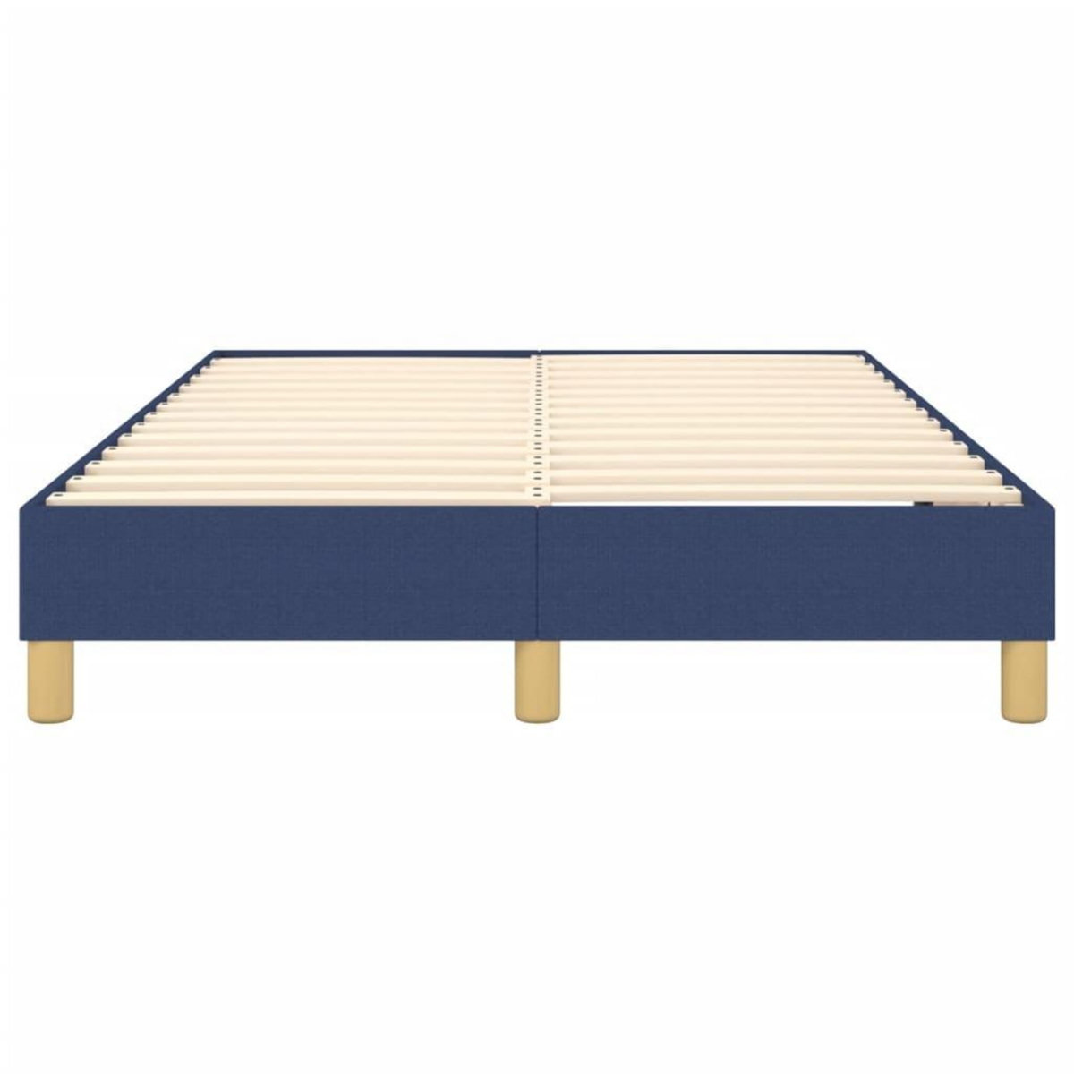 VIDAXL Cadre de lit sans matelas bleu 120x200 cm tissu