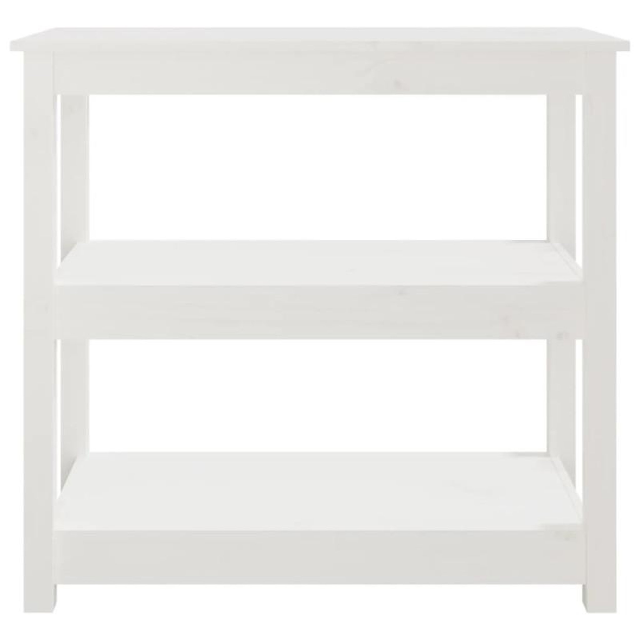 Voir la diapositive 5 : VIDAXL Table console Blanc 80x40x74 cm Bois massif de pin