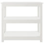 Voir la diapositive 5 : VIDAXL Table console Blanc 80x40x74 cm Bois massif de pin