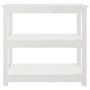 Voir la diapositive 5 : VIDAXL Table console Blanc 80x40x74 cm Bois massif de pin