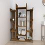 Voir la diapositive 3 : VIDAXL Bibliotheque Chene fume 86x25,5x140 cm Bois d'ingenierie