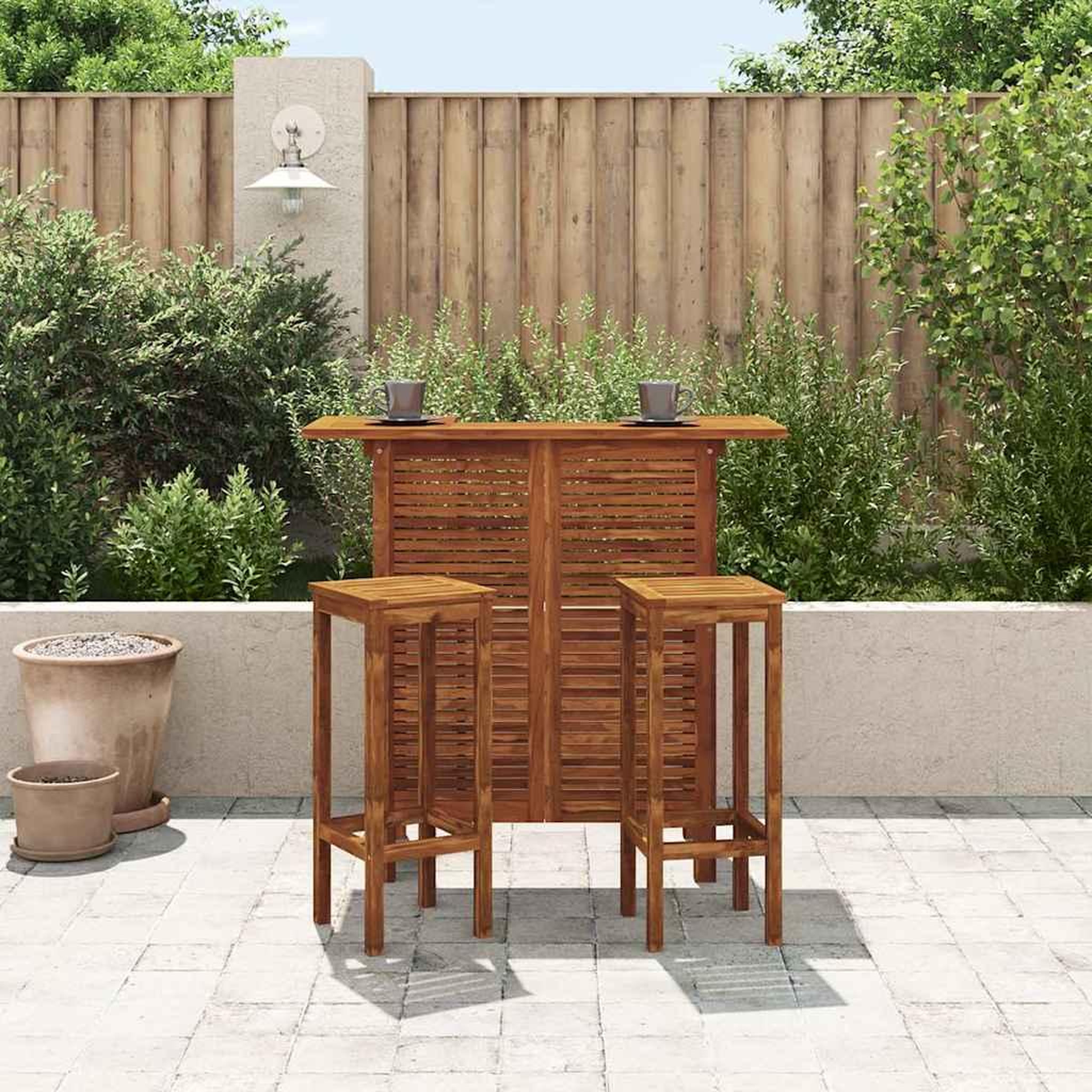 Voir la diapositive 3 : VIDAXL Table de bar 110 x 50 x 105 cm bois d'acacia massif