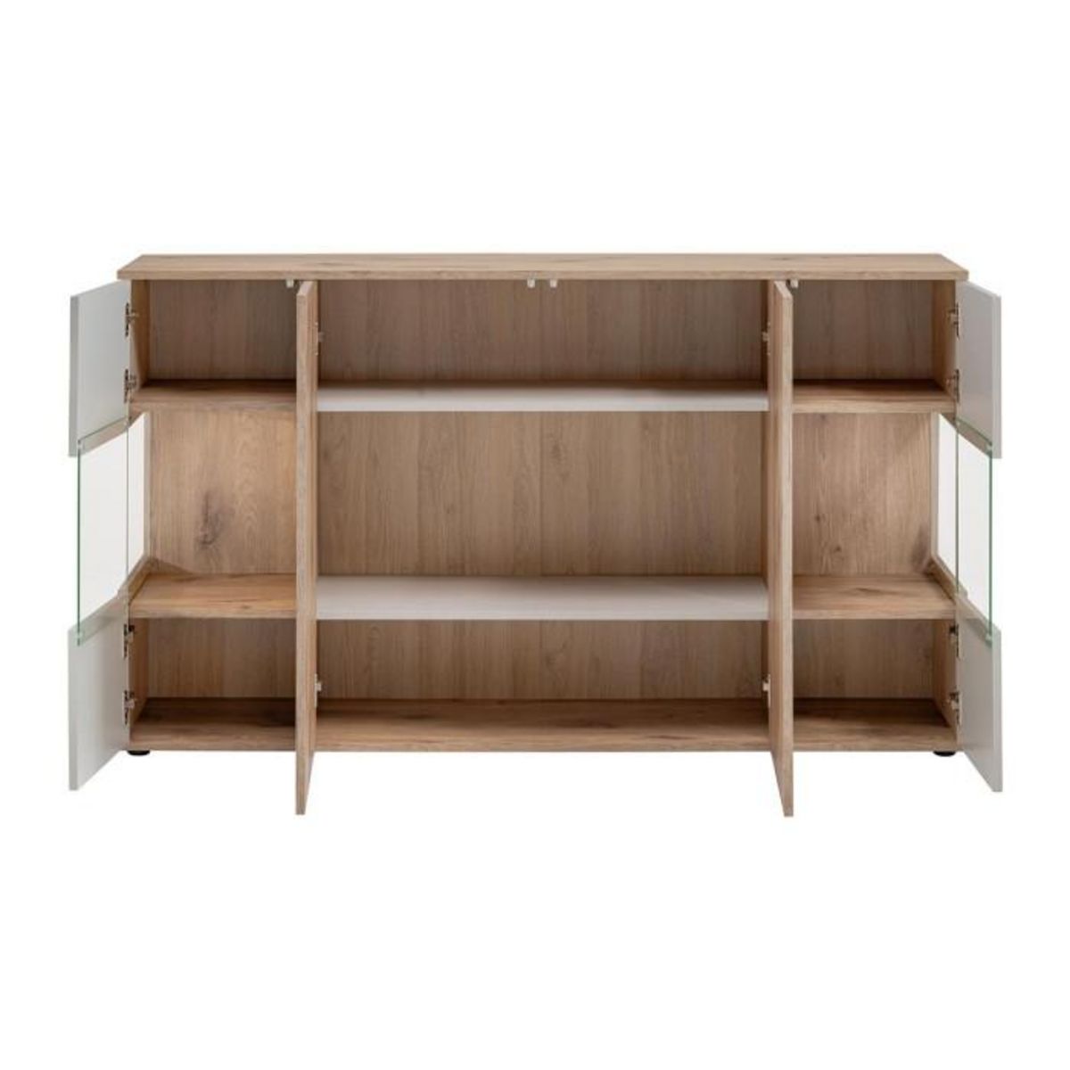 Paris Prix Buffet Rainuré  Catalina  160cm Naturel