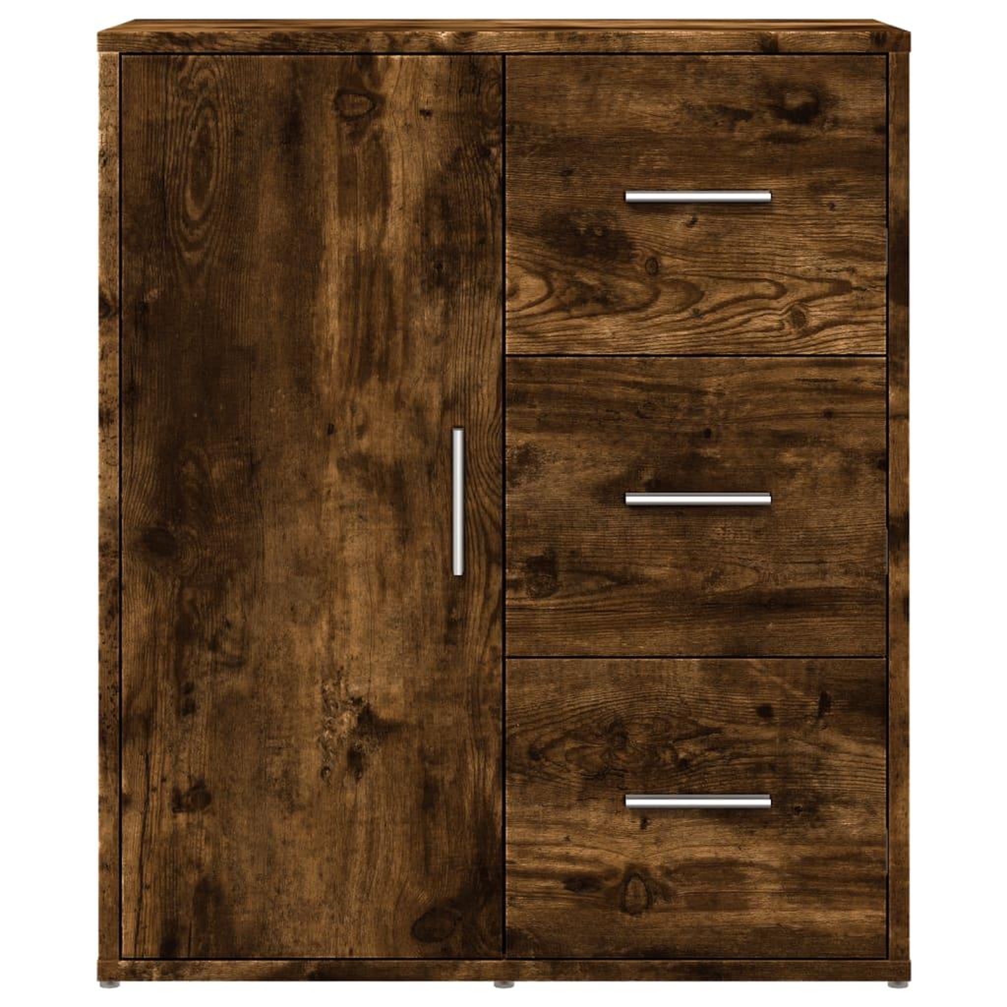 Voir la diapositive 5 : VIDAXL Buffets 2 pcs chene fume 60x31x70 cm bois d'ingenierie