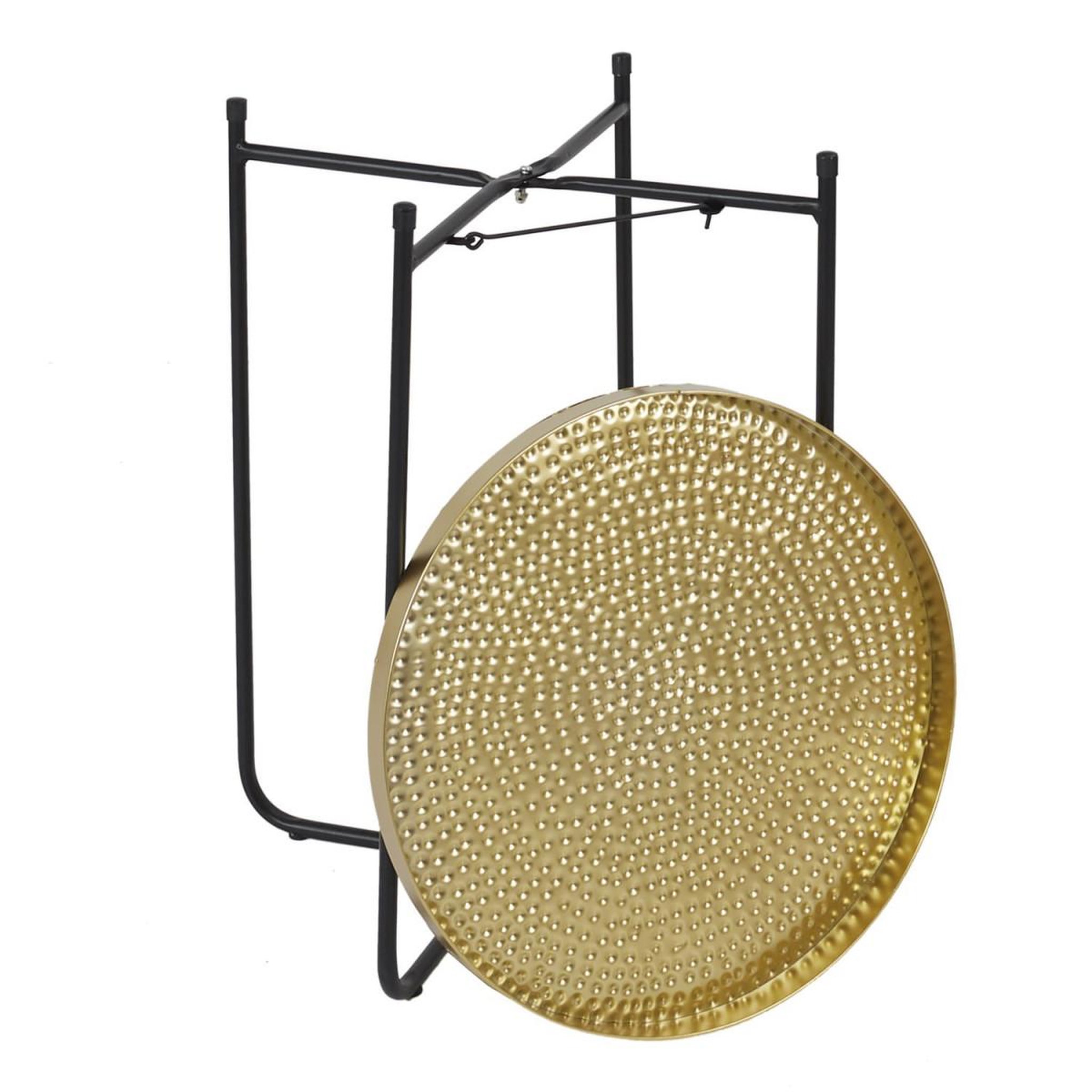 Voir la diapositive 2 : The Home Deco Factory Table d'Appoint Design  Alia  35cm Or