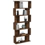 Voir la diapositive 4 : VIDAXL Bibliotheque/Cloison Chene fume 80x24x192 cm Bois d'ingenierie