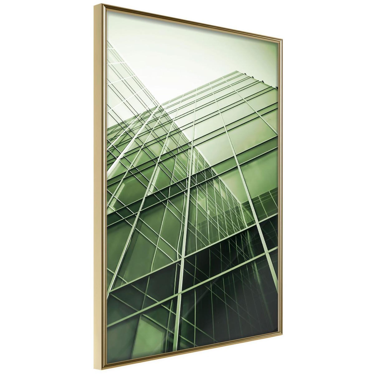 Paris Prix Affiche Murale Encadrée  Steel and Glass Green