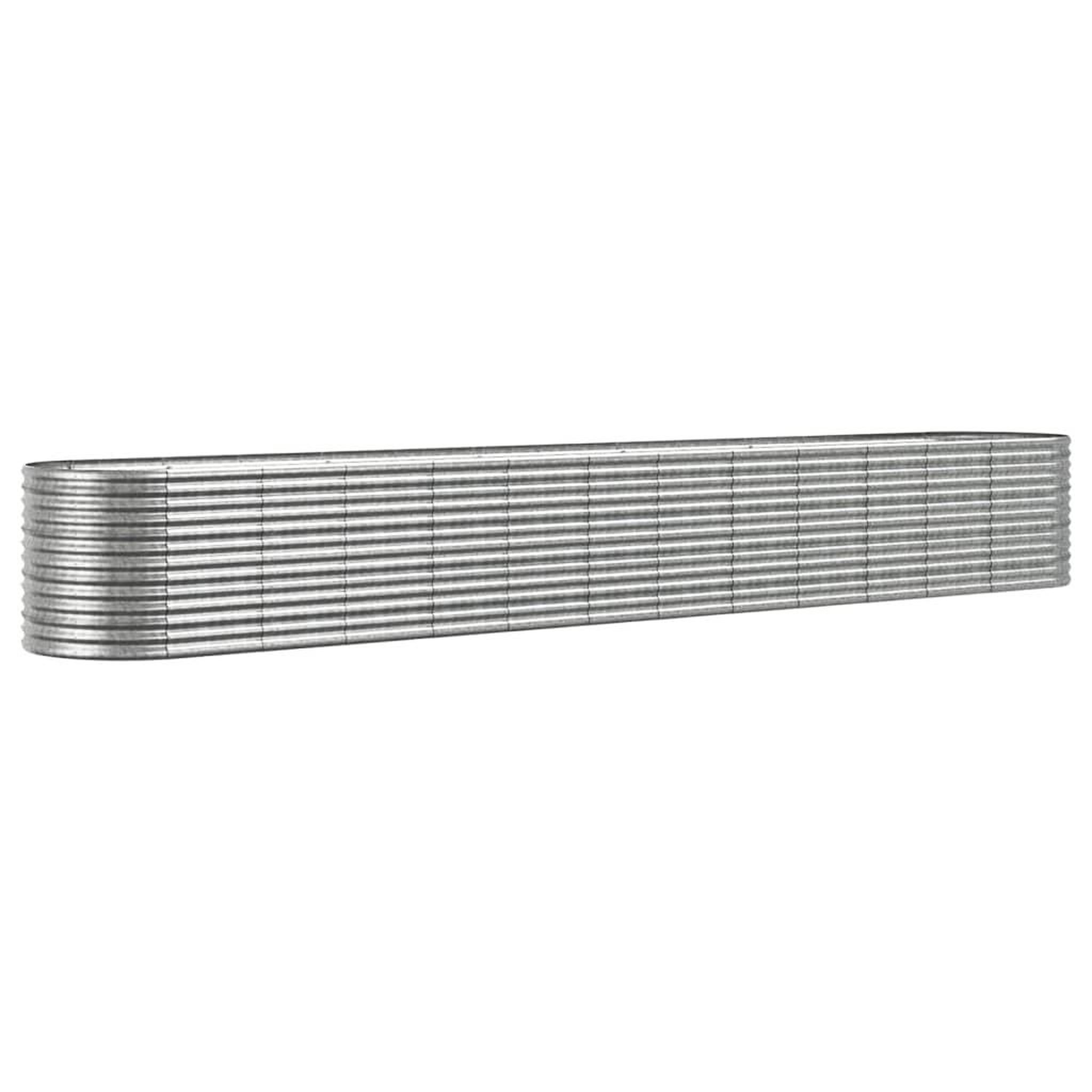 Voir la diapositive 2 : VIDAXL Lit sureleve de jardin Acier enduit de poudre Argente