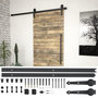 Voir la diapositive 1 : VIDAXL Kit de quincaillerie de porte coulissante 183 cm Acier Noir