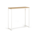 ID MARKET Console DETROIT design industriel bois et métal blanc