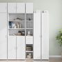 Voir la diapositive 1 : VIDAXL Armoire de rangement mince blanc 30x42,5x225 cm