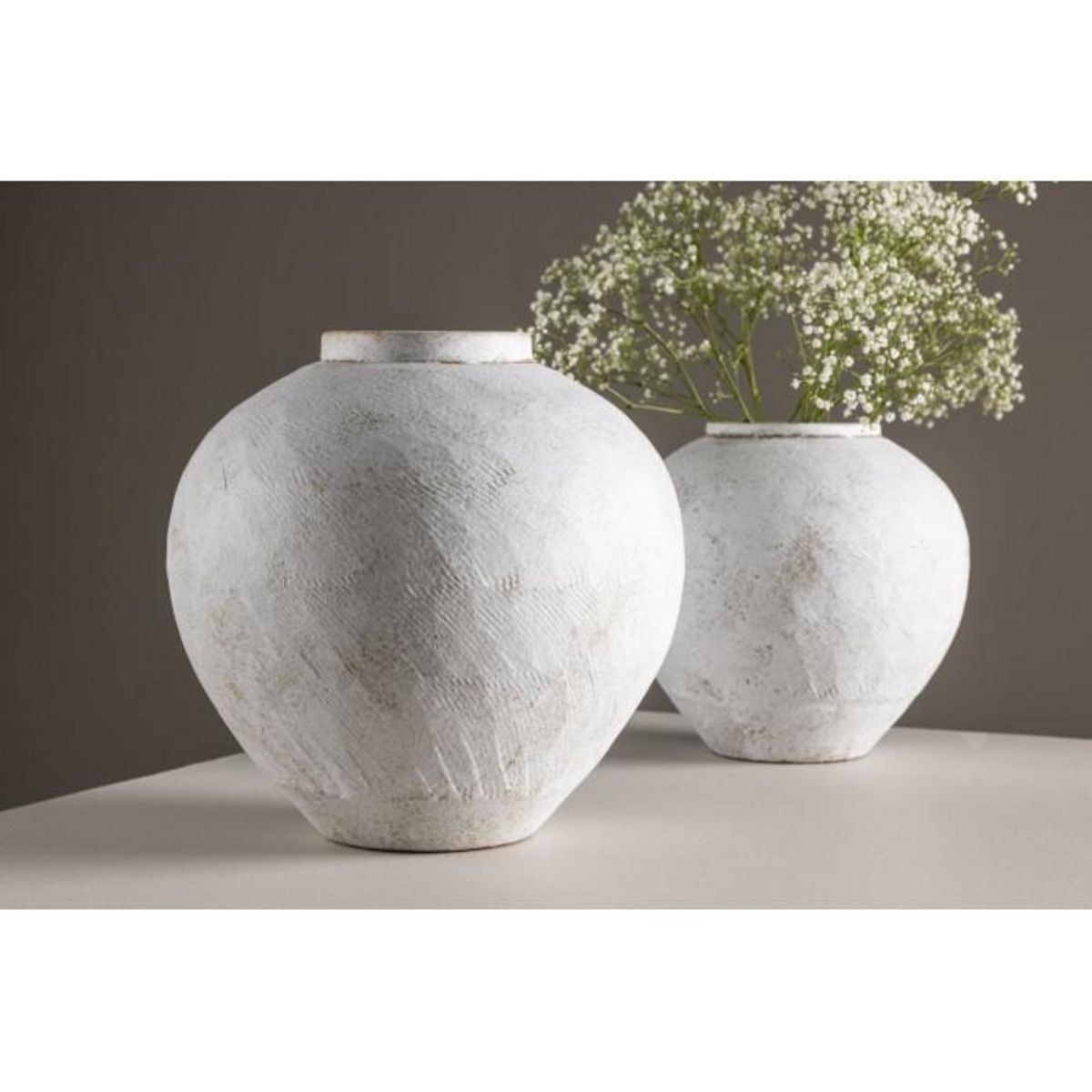 Paris Prix Vase Déco  Globe  28cm Beige