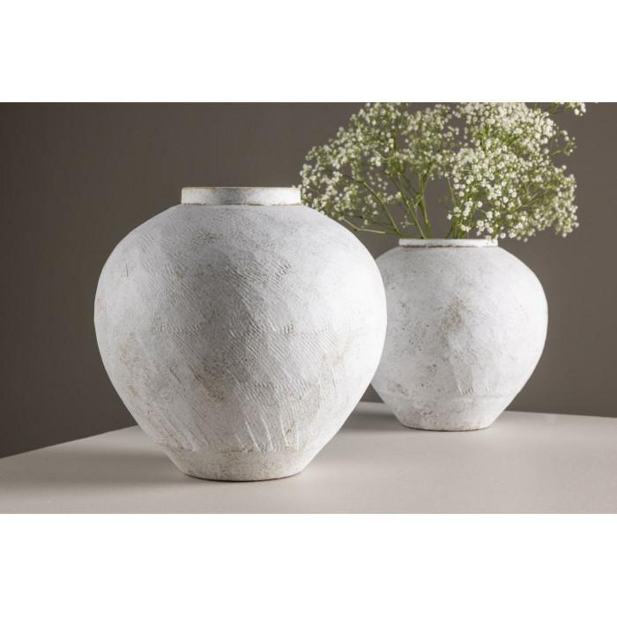Paris Prix Vase Déco  Globe  28cm Beige