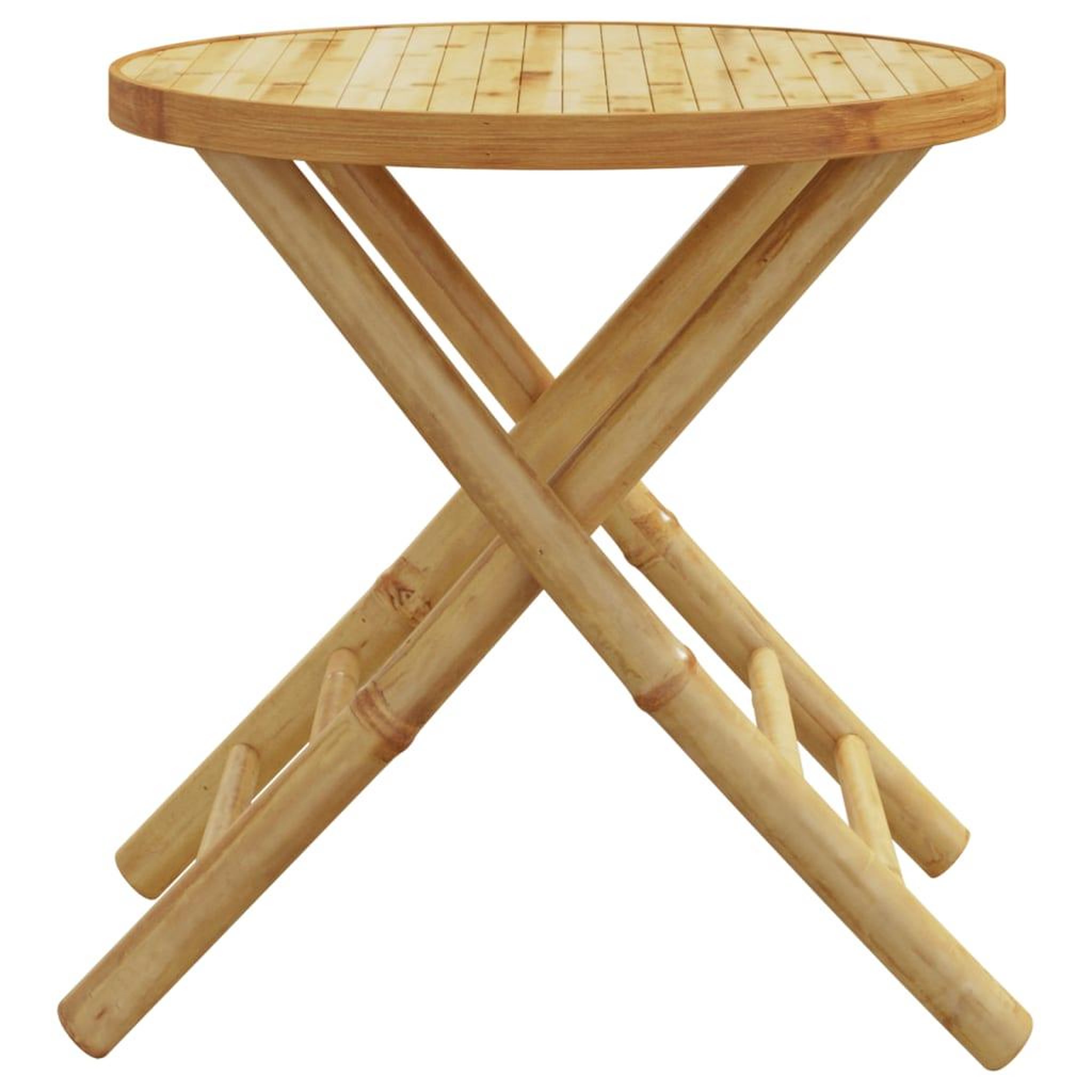 Voir la diapositive 5 : VIDAXL Table de jardin pliable Ø45x45 cm bambou