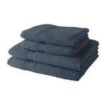Today 2 Serviettes de bain TODAY 50x90 + 2 Draps de bain 70x130 cm 100% Coton - Denim