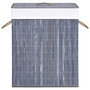 Voir la diapositive 4 : VIDAXL Panier a linge avec une seule section bambou gris 83 L