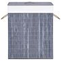Voir la diapositive 4 : VIDAXL Panier a linge avec une seule section bambou gris 83 L
