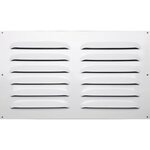 CENTRALE BRICO Grille d'aération aluminium laqué, L.30 x l.50 cm
