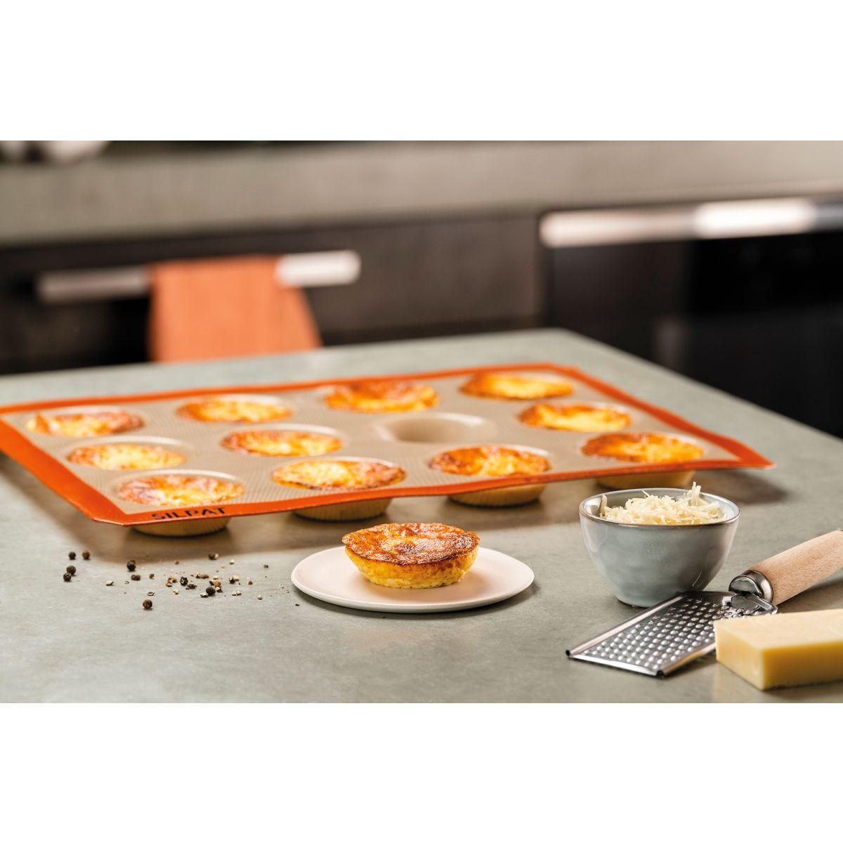 SILPAT Moule à tartelette 12 tartelettes by Maison Demarle