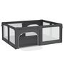 Voir la diapositive 5 : VIDAXL Parc pour bebe avec 2 portes Gris fonce Tissu Oxford