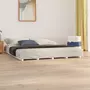 VIDAXL Cadre de lit blanc 160x200 cm bois de pin massif