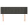 Voir la diapositive 3 : VIDAXL Tete de lit avec oreilles Gris fonce 147x16x78/88 cm Velours