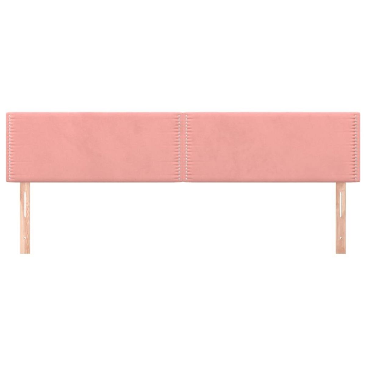 VIDAXL Tetes de lit 2 pcs Rose 100x5x78/88 cm Velours