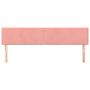 Voir la diapositive 3 : VIDAXL Tetes de lit 2 pcs Rose 100x5x78/88 cm Velours
