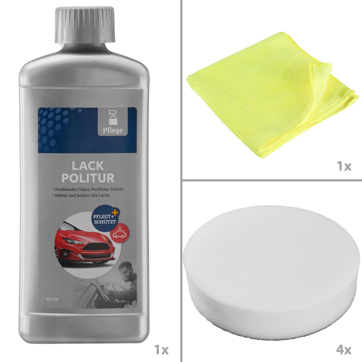 tectake Lustreuse Polisseuse Rotative avec 16 Accessoires 710 W noir/rouge