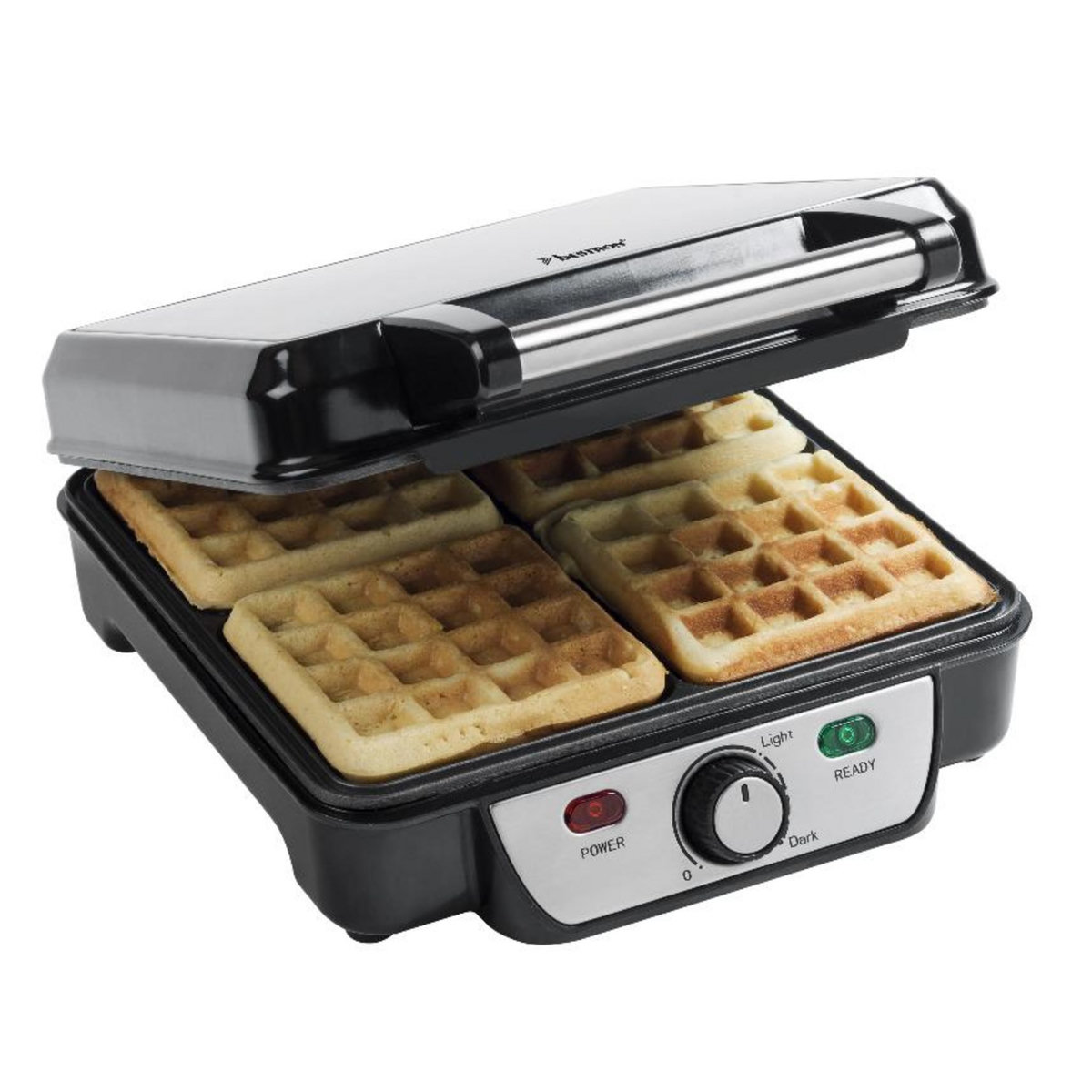 Bestron Gaufrier 1100w noir/inox - asw281