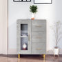 Voir la diapositive 1 : VIDAXL Buffet gris beton 69,5x34x90 cm bois d'ingenierie