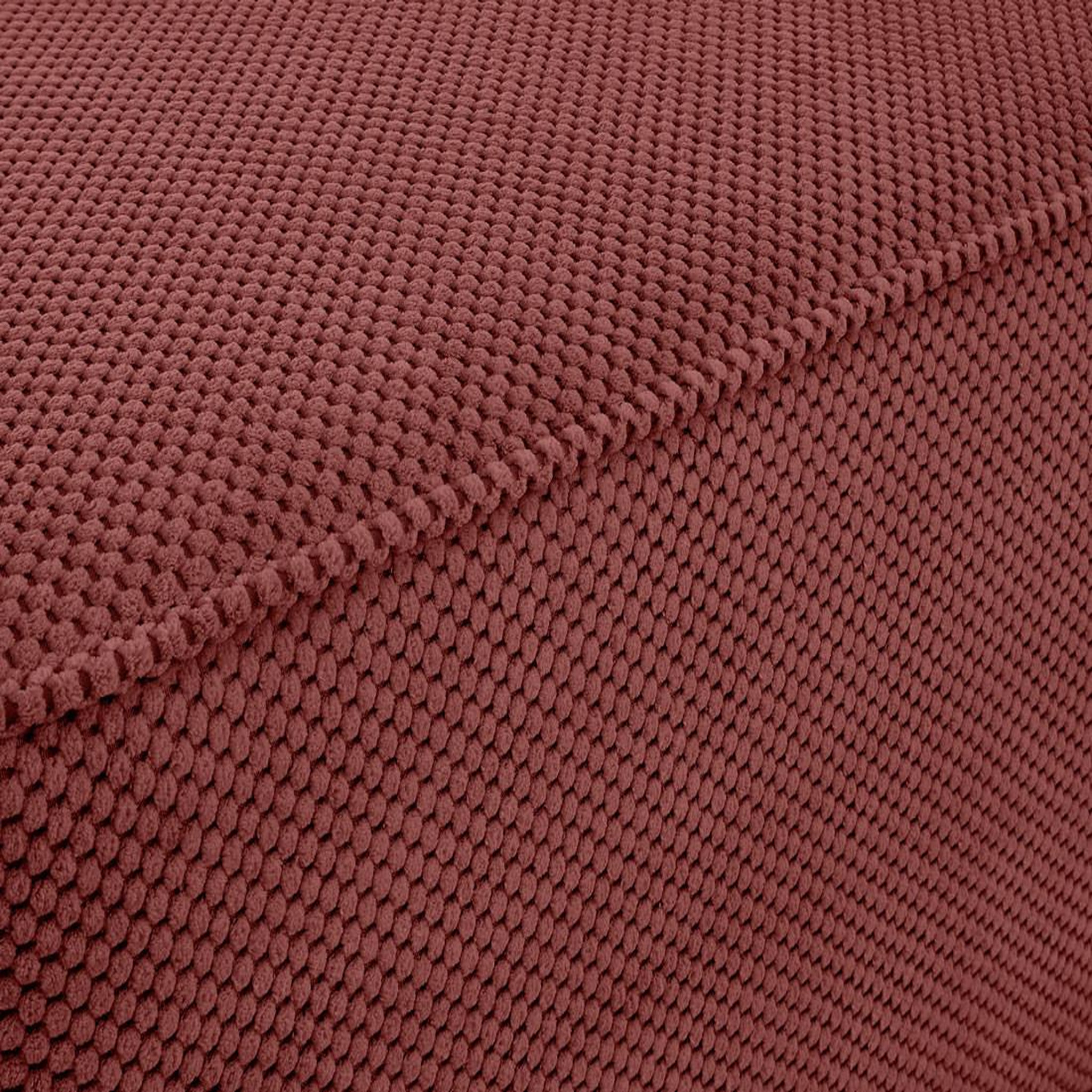 Voir la diapositive 6 : BEST MOBILIER Topaze - pouf - en velours texturé
