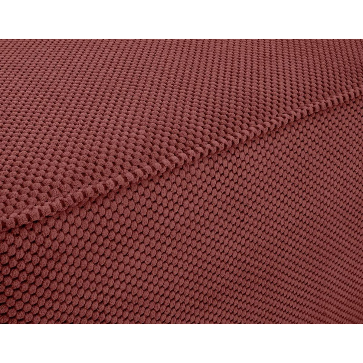 BEST MOBILIER Topaze - pouf - en velours texturé