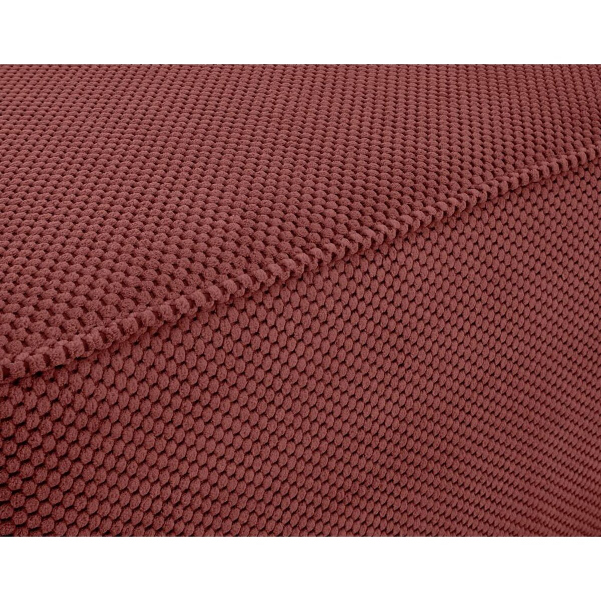 BEST MOBILIER Topaze - pouf - en velours texturé