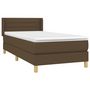 Voir la diapositive 3 : VIDAXL Sommier a lattes de lit avec matelas Marron fonce 80x200 cm
