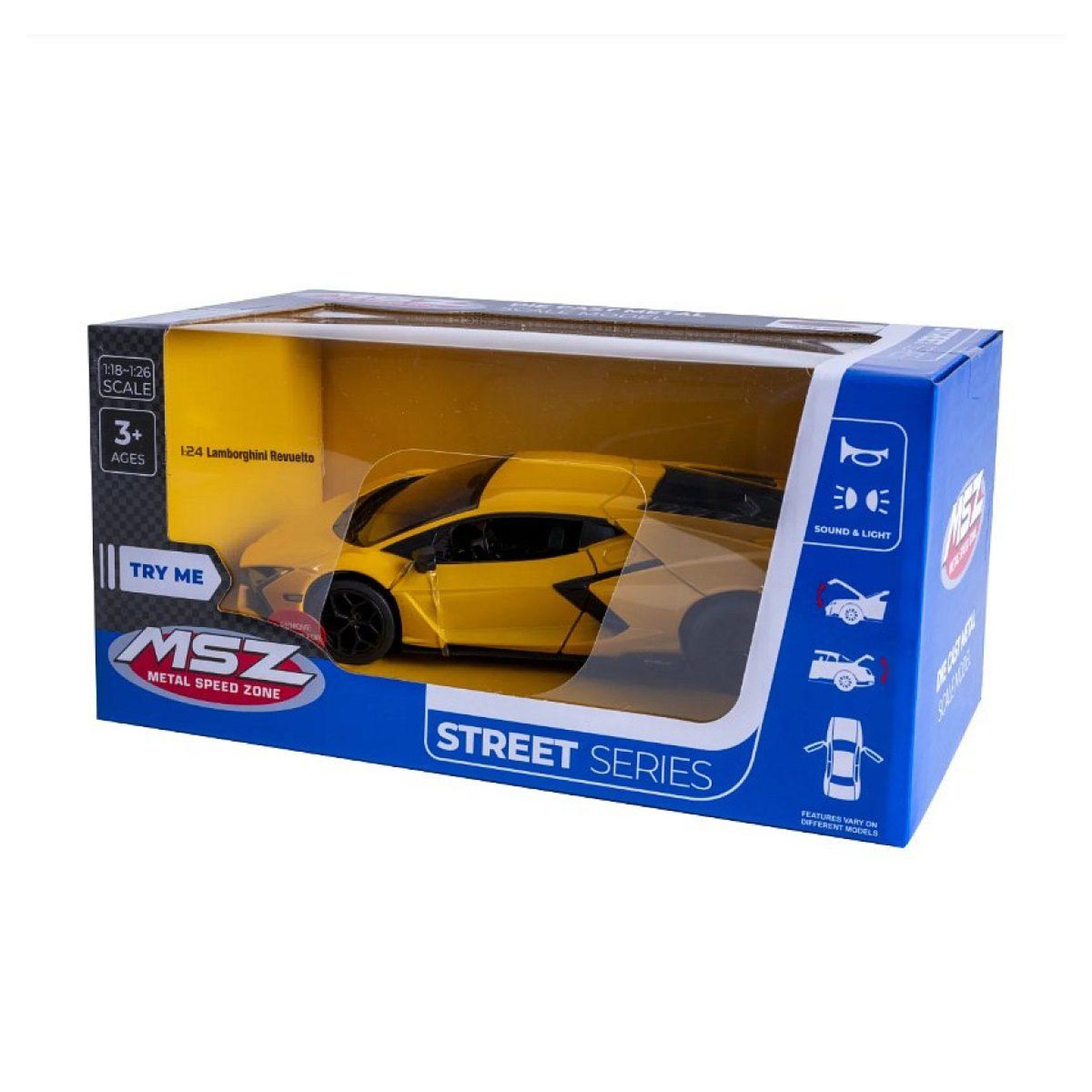 Voir la diapositive 3 : Jamara Lamborghini revuelto miniature 1:24 jaune avec piles