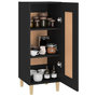 Voir la diapositive 4 : VIDAXL Buffet Noir 34,5x34x90 cm Bois d'ingenierie