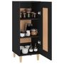 Voir la diapositive 4 : VIDAXL Buffet Noir 34,5x34x90 cm Bois d'ingenierie