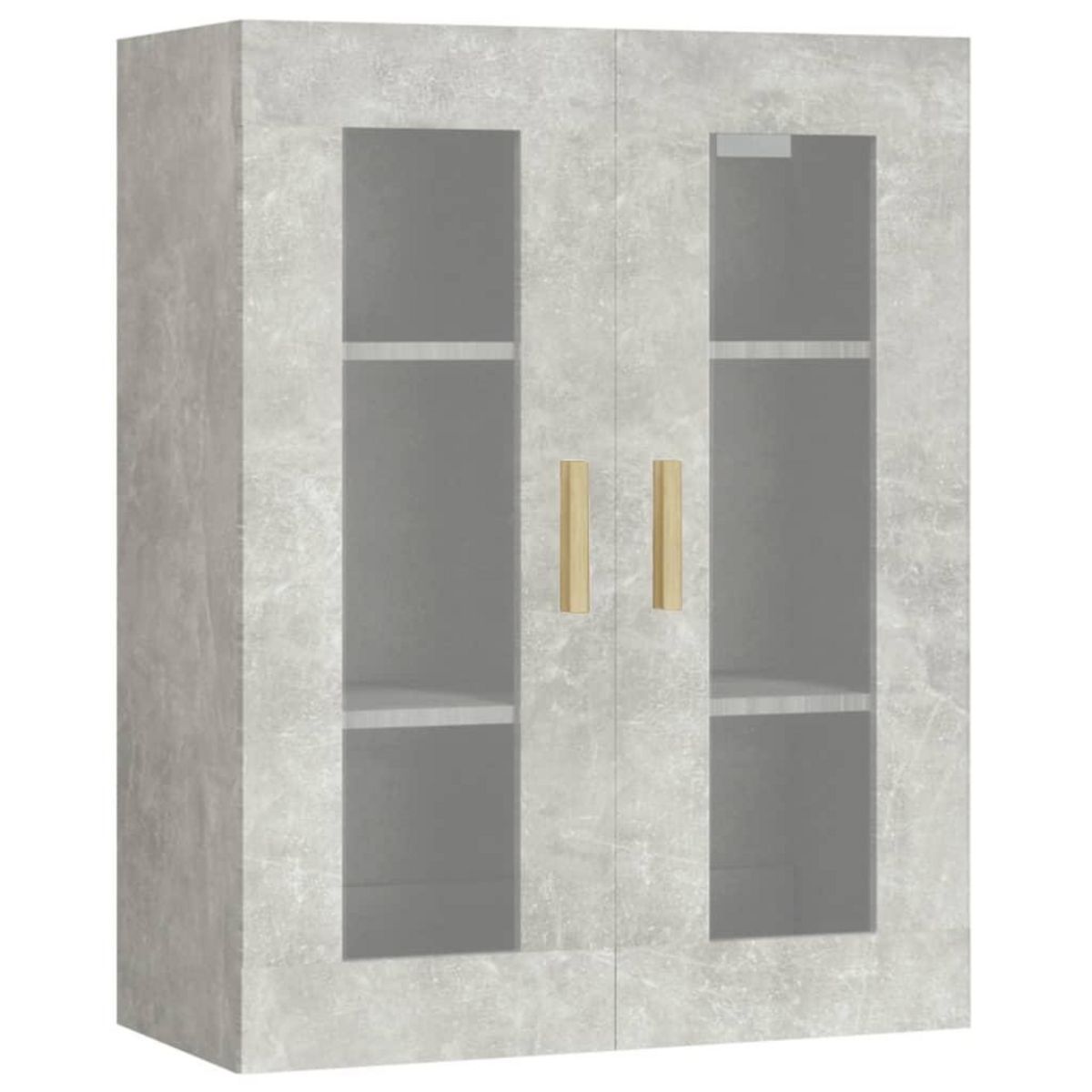 VIDAXL Armoire murale suspendue Gris beton 69,5x34x90 cm